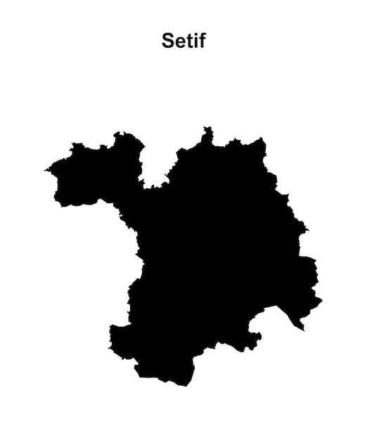 Mapa en blanco de la provincia de Setif