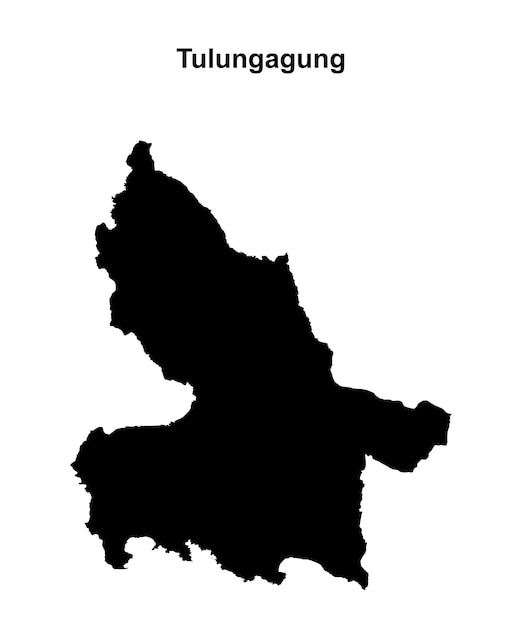 El mapa en blanco de Tulungagung
