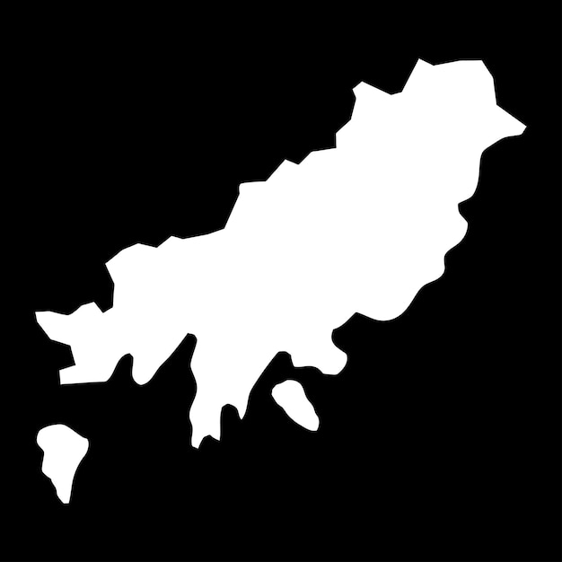 Mapa de Busan ciudad metropolitana de Corea del Sur ilustración vectorial