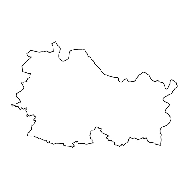 Mapa del cantón de Echternach división administrativa de Luxemburgo Ilustración vectorial