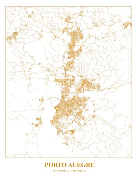 El mapa del cartel de Porto Alegre