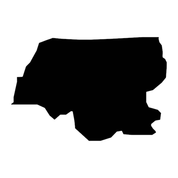 Mapa de Chaguanas división administrativa de Trinidad y Tobago Ilustración vectorial