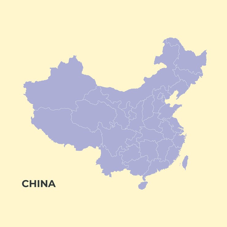 El mapa de China