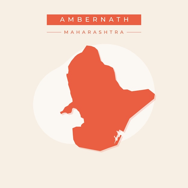 Mapa de la ciudad de Ambarnath mapa vector ilustración vector de la ciudad de Ambarnath Mapa India ciudad
