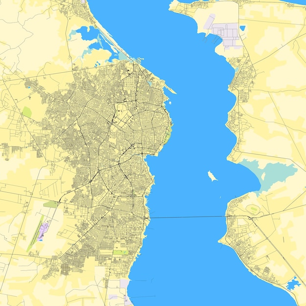 Vector mapa de la ciudad de maracaibo zulia venezuela