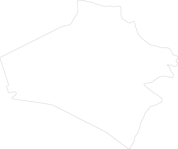 Mapa del contorno de AlAnbar en el Iraq