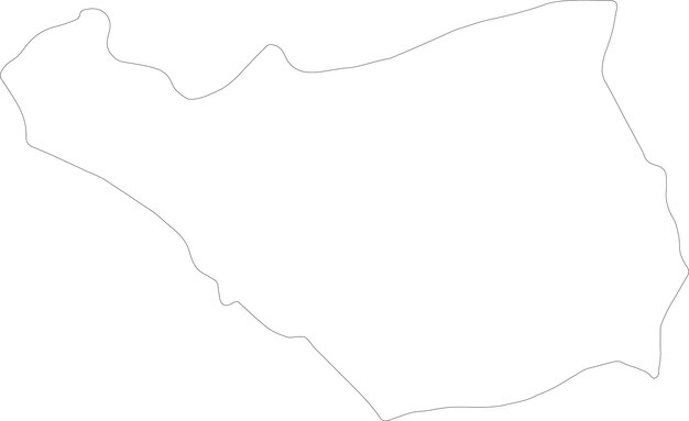 Vector mapa del contorno de ararat, armenia