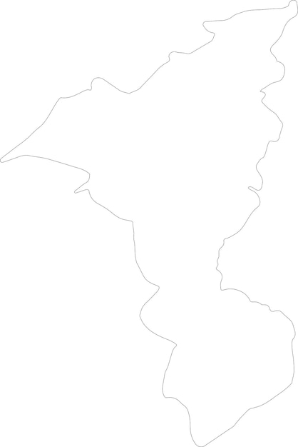 Vector el mapa del contorno de cortes honduras