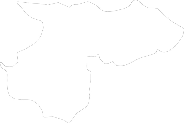 Vector mapa del contorno de durres, albania