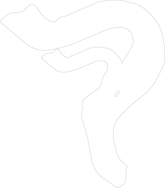 Mapa del contorno de Egipto de Qina