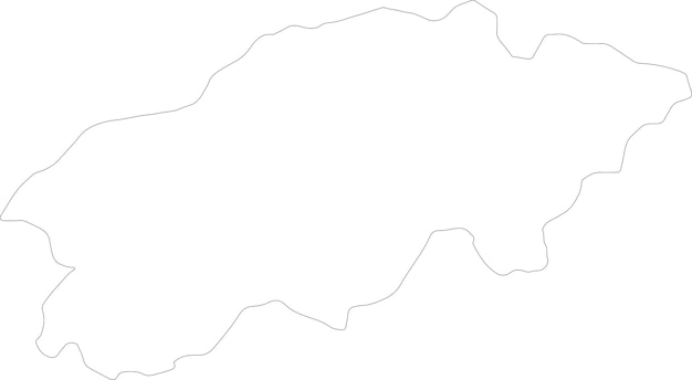 Mapa del contorno de Gasa Bhutan