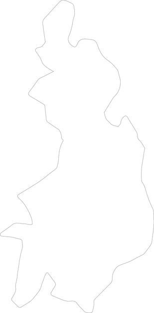 Mapa del contorno de Gitega en Burundi