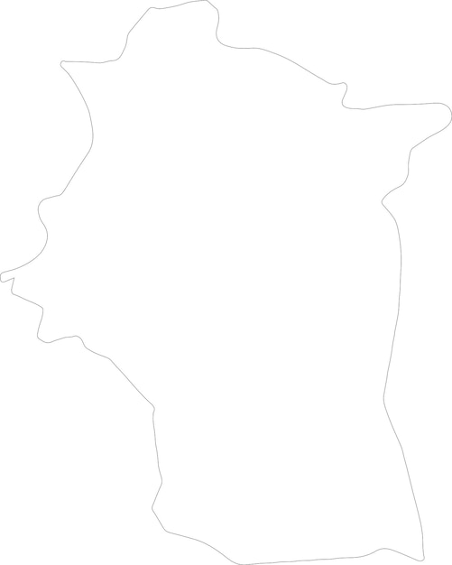 Vector mapa del contorno de latakia en siria