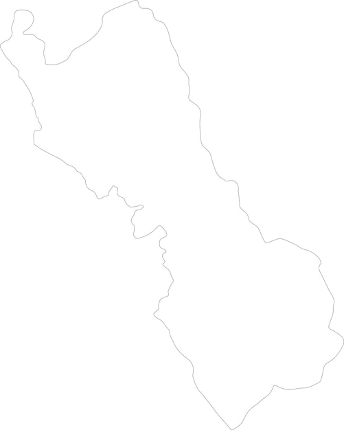 Mapa del contorno de Lima en el Perú