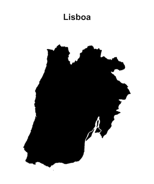 Mapa del contorno de Lisboa