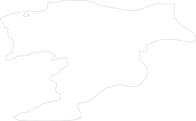 Vector mapa del contorno de moray reino unido