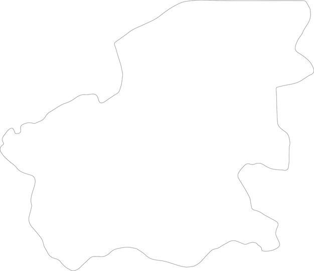Vector mapa del contorno de oio guinea bissau