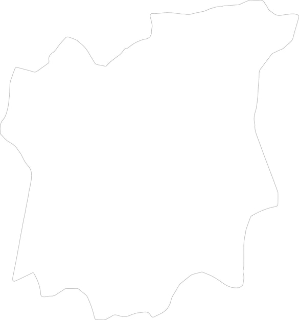 Vector mapa del contorno de osun, nigeria