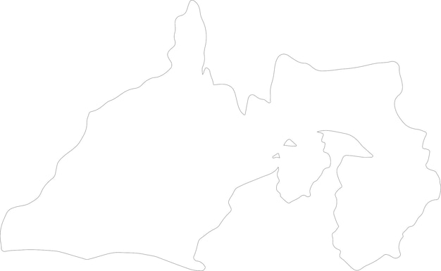 Mapa del contorno de Shizuoka, Japón