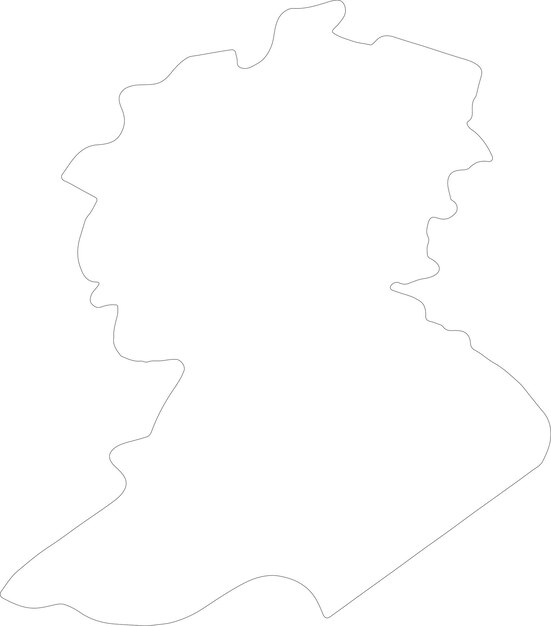 Mapa del contorno de Sidi Bel Abbes en Argelia
