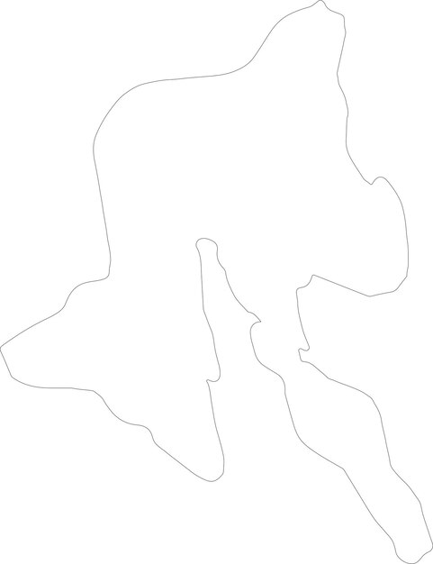 Mapa del contorno del sur de Leyte, Filipinas