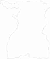 Vector mapa del contorno de surin en tailandia