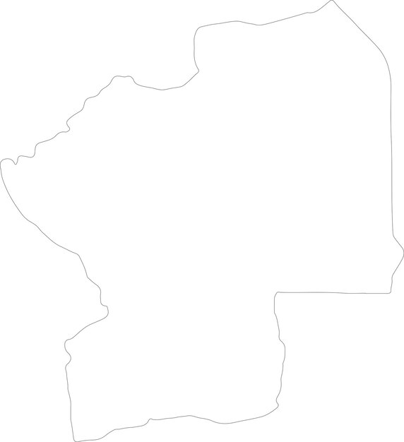 Mapa del contorno del Togo en el centro