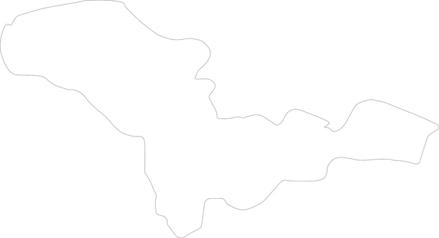 Mapa del contorno de Valandovo Macedonia