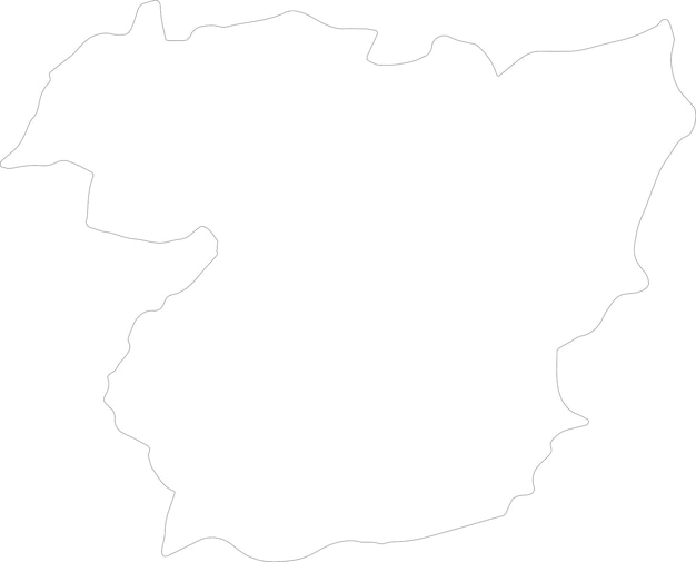 Vector mapa del contorno de vila real portugal