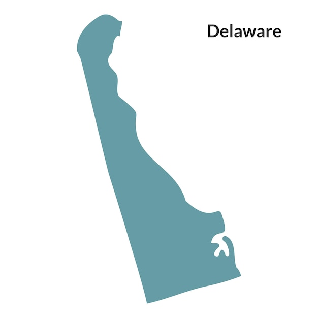 Mapa de Delaware Mapa de los Estados Unidos Mapa de la bandera