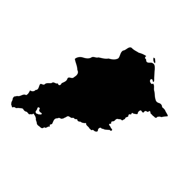 Mapa del departamento de los Pirineos Orientales División administrativa de Francia Ilustración vectorial