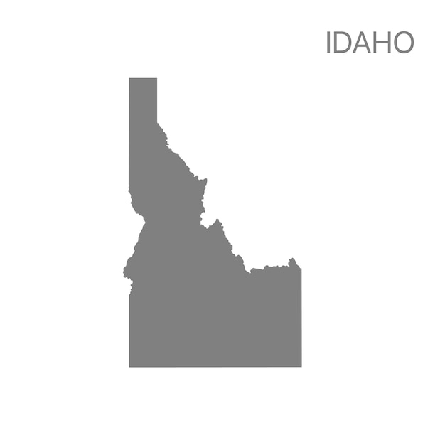 Mapa detallado de alta calidad del estado de Idaho