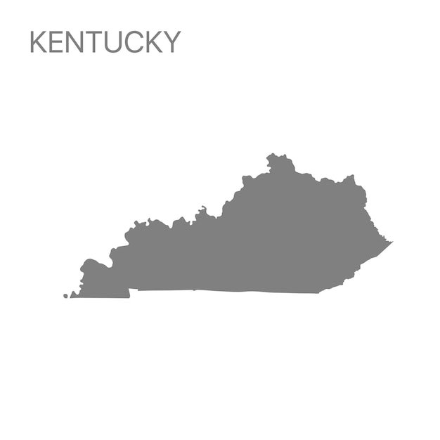 Mapa detallado de alta calidad de la Mancomunidad de Kentucky