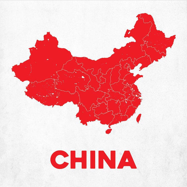 Mapa detallado de china