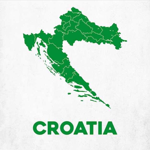 Mapa detallado de Croacia