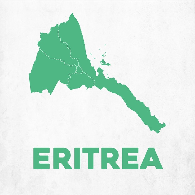 Mapa detallado de Eritrea