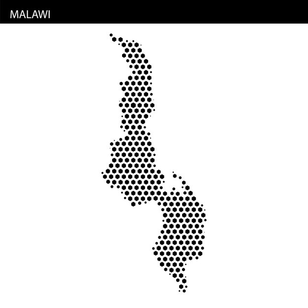 Mapa detallado de Malawi que destaca sus características geográficas únicas y su ubicación en África