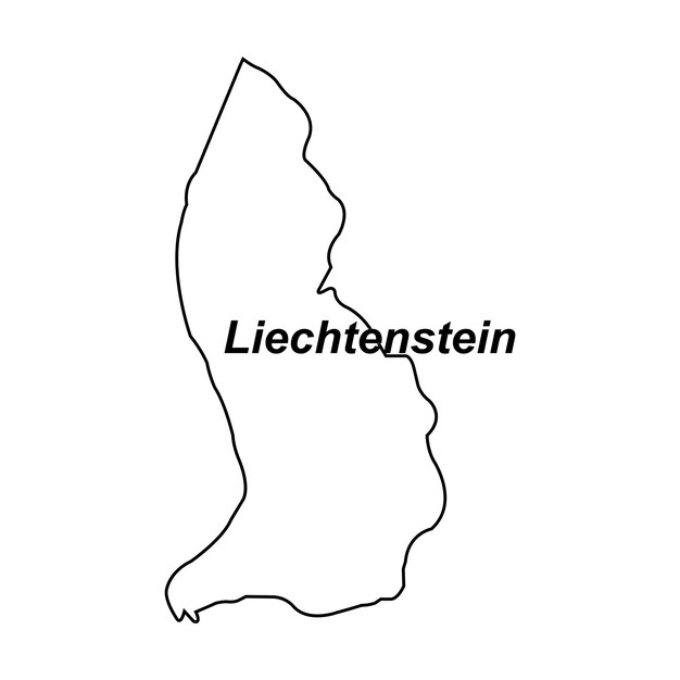 mapa del diseño de Liechtenstein