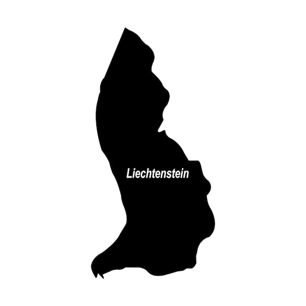 mapa del diseño de Liechtenstein
