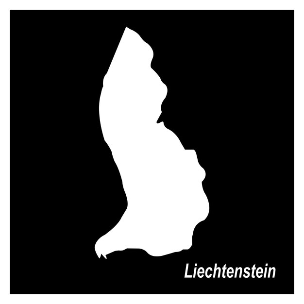 mapa del diseño de Liechtenstein