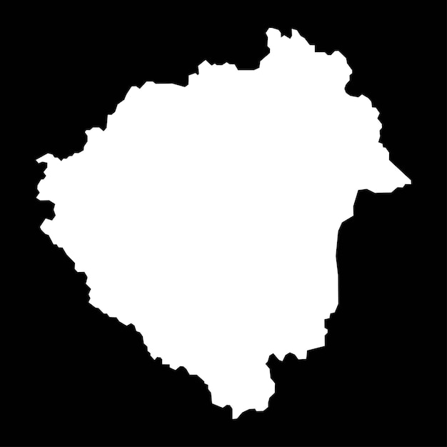 Mapa del distrito administrativo del condado de Zala de Hungría Ilustración vectorial