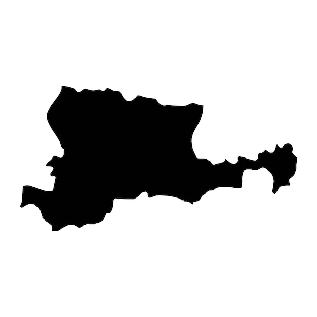 Mapa del distrito de Ayni división administrativa de Tayikistán Ilustración vectorial