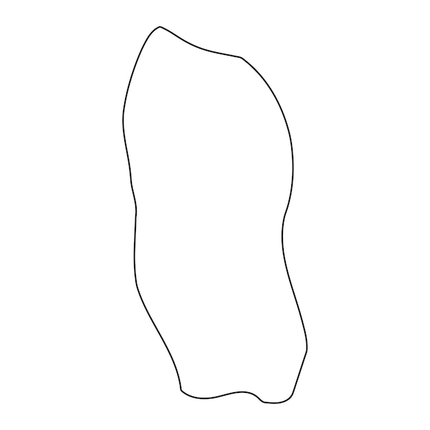 Mapa del distrito de Bukomansimbi división administrativa de Uganda Ilustración vectorial