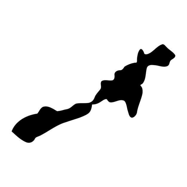 Mapa del distrito de Butambala división administrativa de Uganda Ilustración vectorial