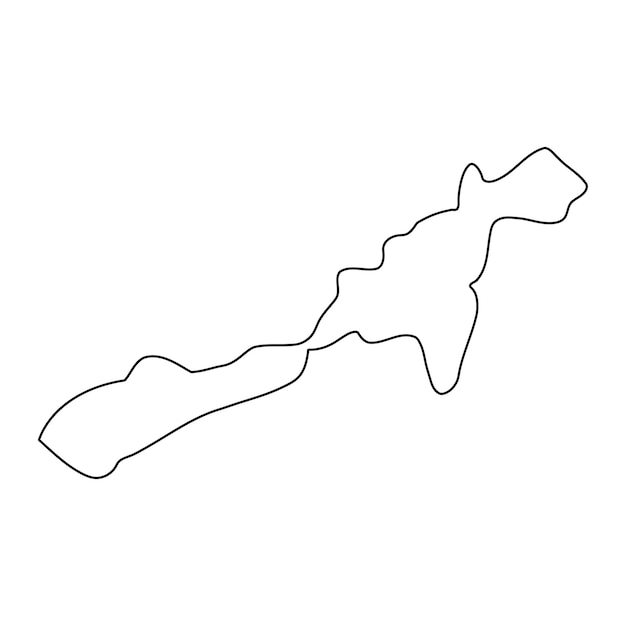 Mapa del distrito de Butambala división administrativa de Uganda Ilustración vectorial