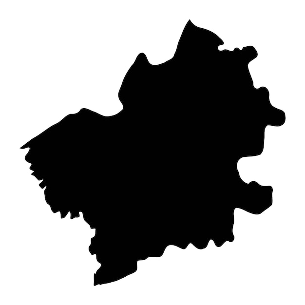 Mapa del distrito de Falesti provincia de Moldavia ilustración vectorial