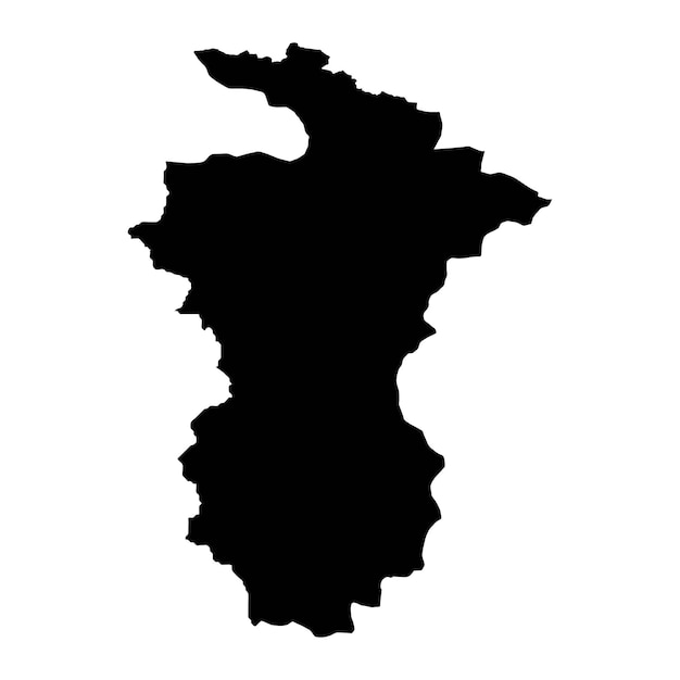 Mapa del distrito de Ghizer división administrativa de Pakistán Ilustración vectorial
