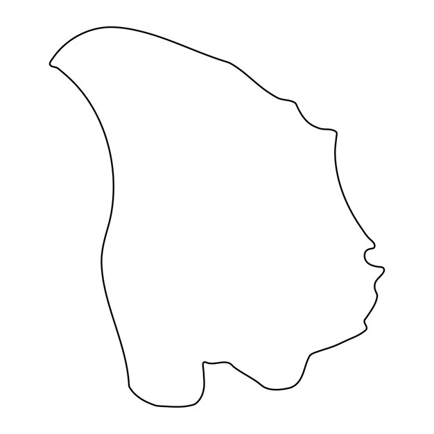 Mapa del distrito de Kalungu división administrativa de Uganda Ilustración vectorial