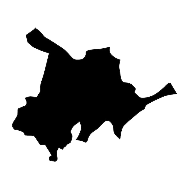 Mapa del distrito de Kohistan Inferior división administrativa de Pakistán Ilustración vectorial