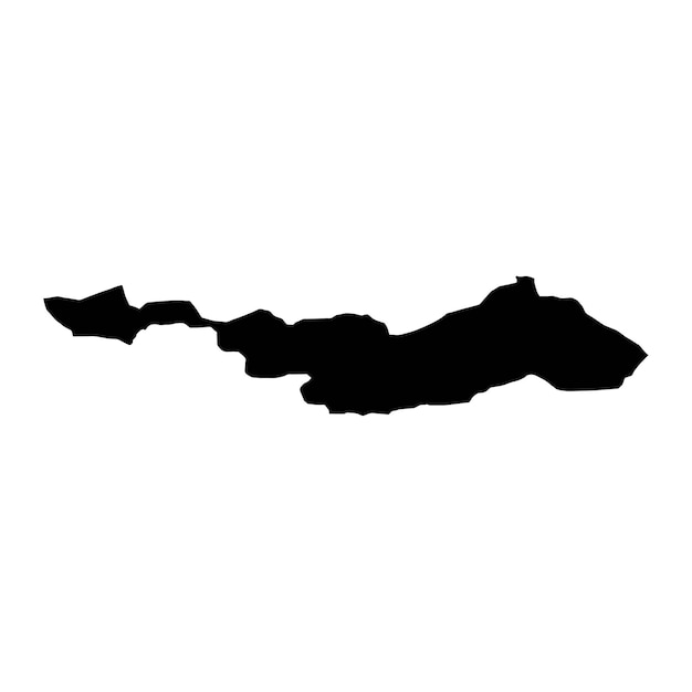 Mapa del distrito de Loralai división administrativa de Pakistán Ilustración vectorial